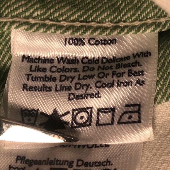 Eddie Bauer Men’s Green / White Button Down - Picture 4 of 4